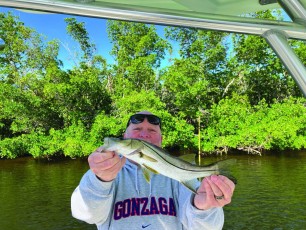 Bruno Williams was happy with his 14” catch.