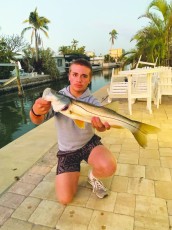 Desmond Rodriguez w/ a nice 29” snook out of Long Boat Key.