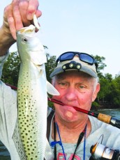 George Peters w/ a nice seatrout from Estero Bay.