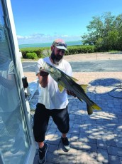 Jose Rodriguez w/ a nice snook caught in Long Boat Key, FL