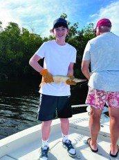 Aiden had a blast fishing the canals with his Grandpa!