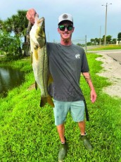 Kory Kio of North Fort Myers showing off his 20 pound, 31” snook.