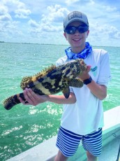 13yo Nokomis resident Lucas, loves fishing so much he went to Florida Native Fishing Camp and caught this guy!.