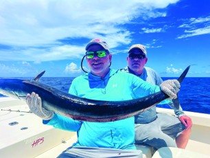 Happy clients out with Fish Face Charters.