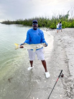 Richard Conage caught this 37” snook at Blind Pass 15 Spider Wire w/ a 30# leader and pinfish for bait.