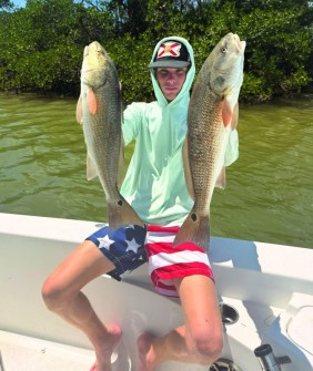 Brody Nitsche showing off some SWFL reds!
