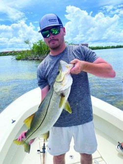 Dylan Madison caught this snook off Gasperilla Sound.