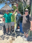 Mark, Mike and Jim boat a nice 59 lb. Mahi Bull off Palm Beach