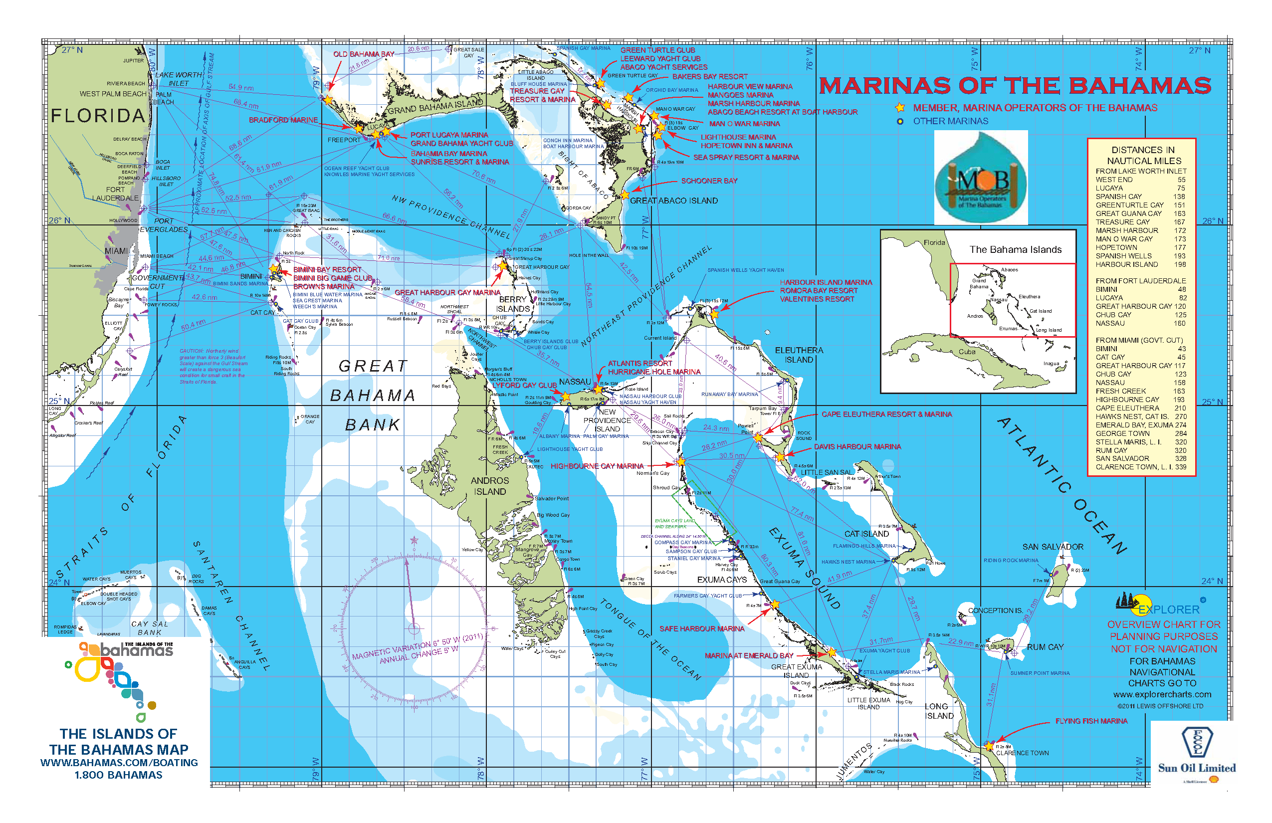 Bahamas Marina Map 11x 17 2012 Page 1 1 