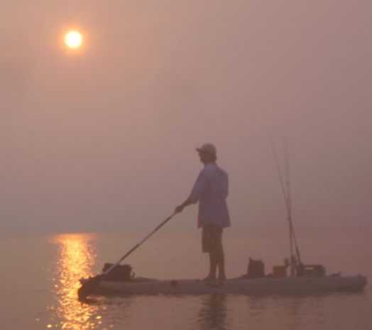 Beautiful scenes that frequently get interrupted by giant redfish.