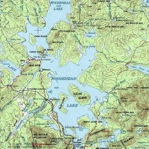 Moosehead Lake Depth Chart