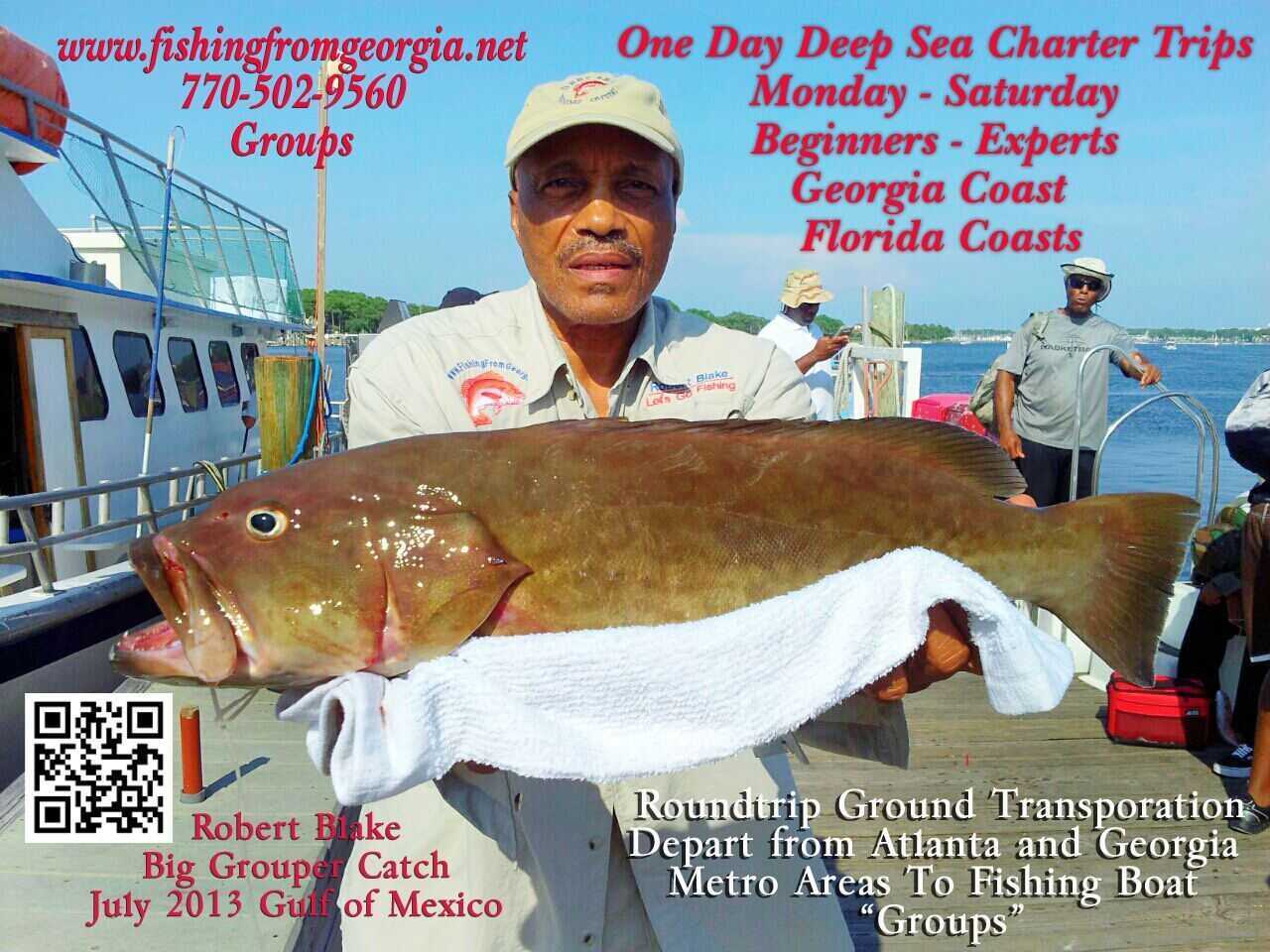 Big Grouper Catch by Robert Fishing Blake Coastal Angler & The Angler