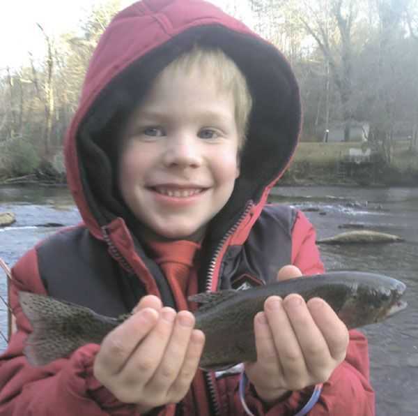 ￼￼￼￼￼￼￼￼￼￼￼￼￼￼￼￼￼￼￼￼￼￼￼￼The author's son Luke is a young fish-catching machine. We can only hope he is not being negatively influenced by his father's unorthodox practices.