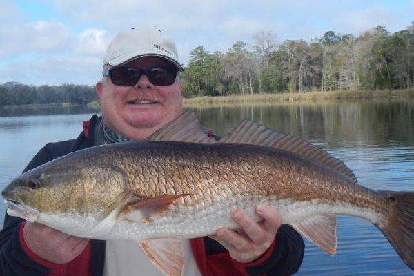 Roberts with an awesome redfish!