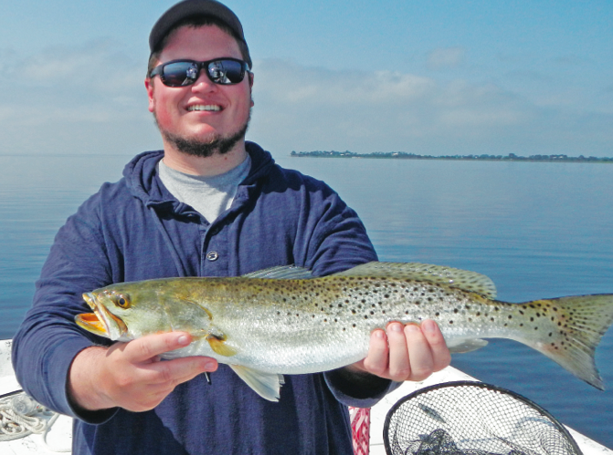 Evan Courtney with his biggest trout to date!