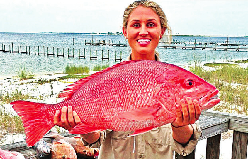 ￼We hope everyone had a great Red Snapper season! Kerry Heinz sure did, she caught her biggest one this season!