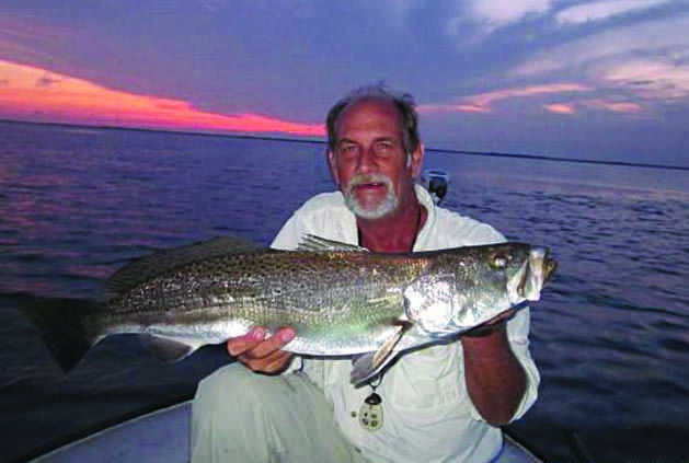 Dick Walters caught this 32-inch trout from Mosquito Lagoon, Fla.