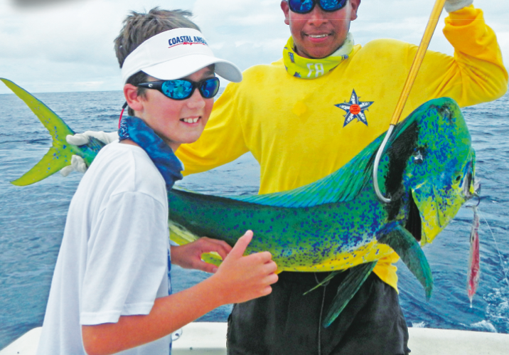 Me with one of my favorite fish ever, a huge mahi I caught this year on a family trip to Panama. It was DELICIOUS!