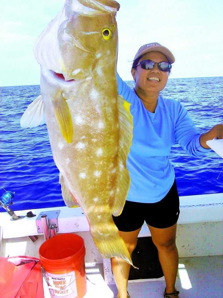 Yellowedge Grouper caught in 400' on pilchard and squid!