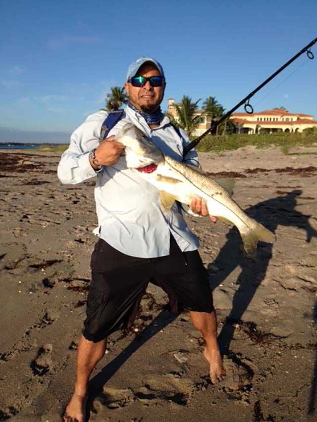 Sean Escayg caught this 30.5-inch snook at Bathtub Beach near the St. Lucie Inlet on a Yozuri 3D Crystal Minnow. This was Sean's first snook ever caught. PHOTO PROVIDED by Sean Escayg.