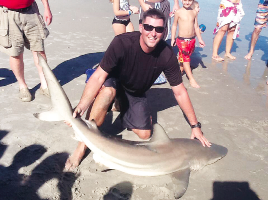 Shaun landed this beautiful Blacktip shark fishing from the beach!