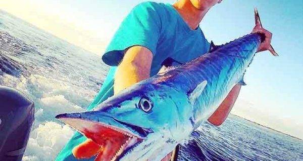 Kai Owen with a wahoo