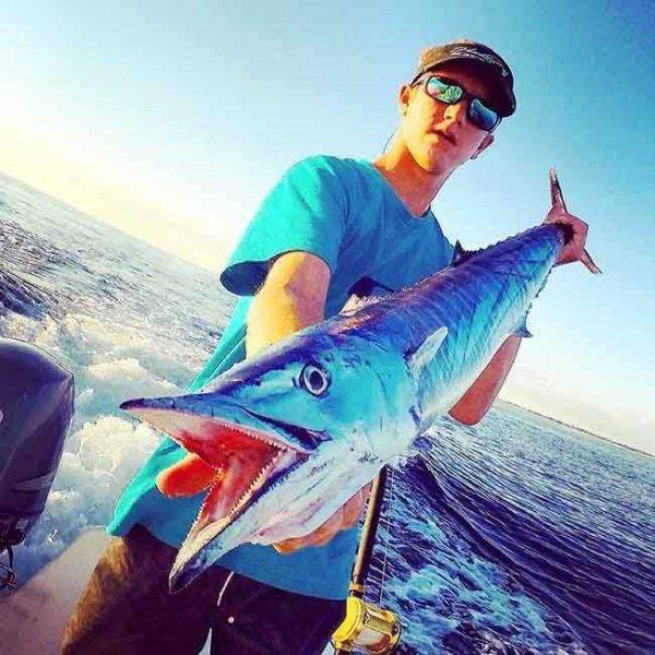 Kai Owen with a wahoo