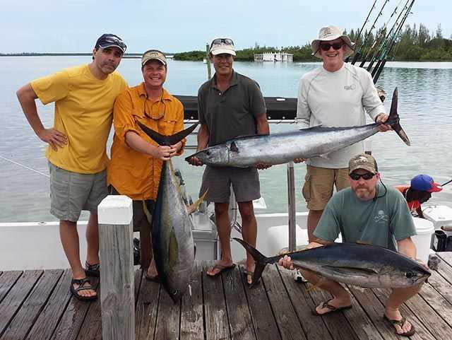 Wahoo and tuna are filling the fish boxes in North Eleuthera. Photo credit: Capt. Ryan Neilly, Spanish Wells Fishing.