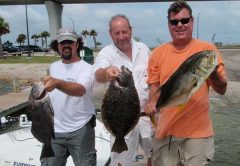 A mixed bag for they guys fishing the Indian River with Capt. John Young of Bites On Charters. Photo credit: Capt. John Young.