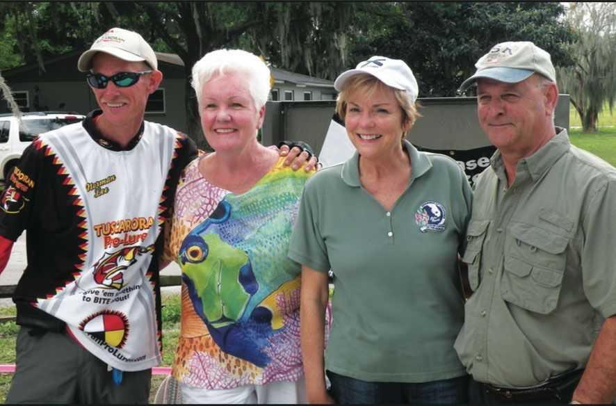 Lake Placid 2015 Bass Tournament Norman Lee, Eileen May, Mary & Wes Tanner