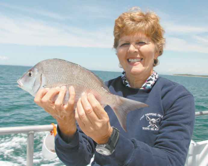 A nice porgy taken aboard the Peconic Star fleet out of Greenport.