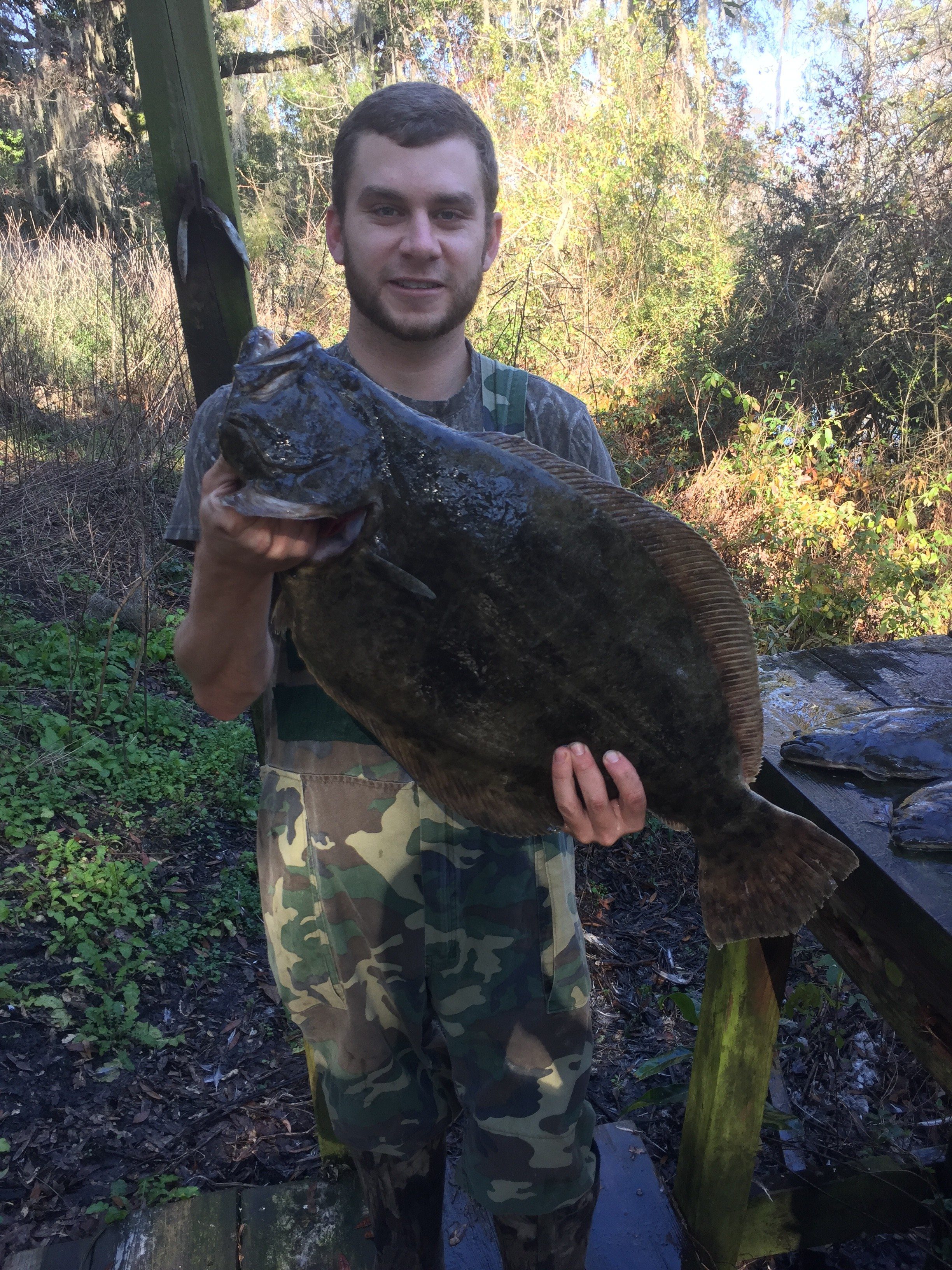 9.5pb SC Flounder caught this December Coastal Angler & The Angler