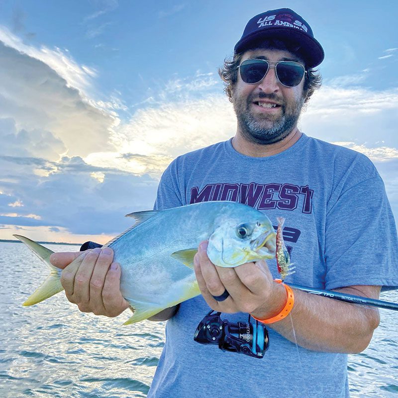 Sight fishing pompano on the flats is so mcuh fun! Dan was a casting guru and these pompano couldn’t resist that D.O.A. shrimp!