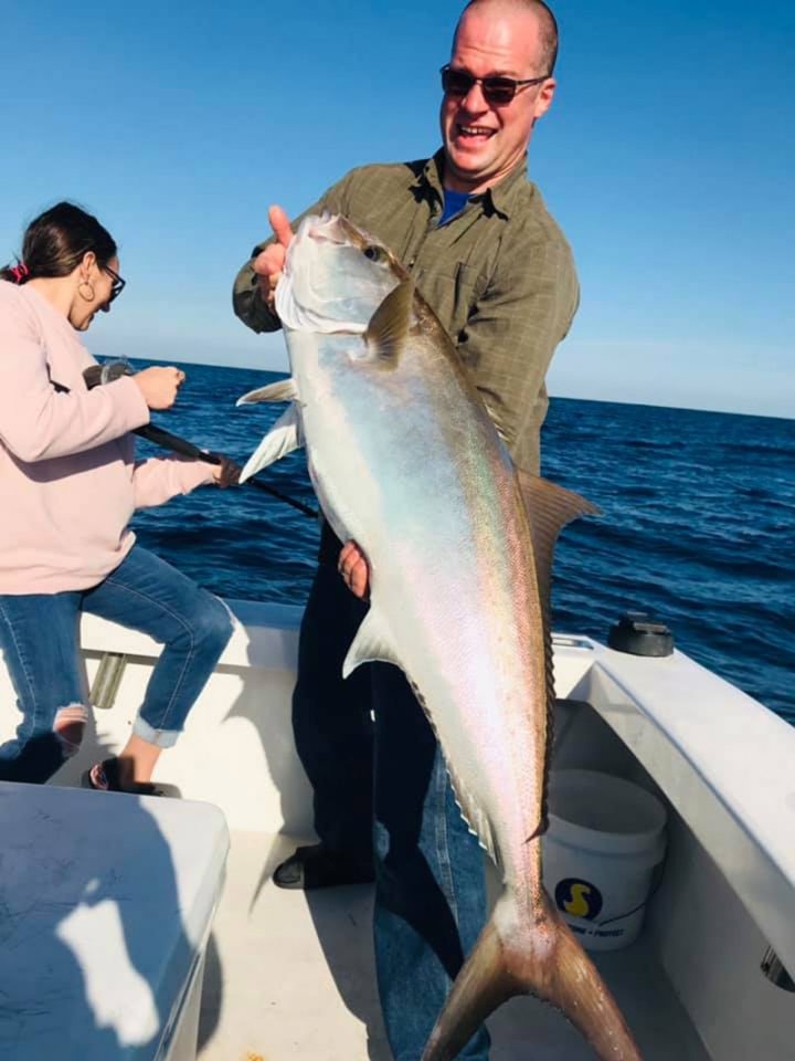 Brian crushed it on this day with limit of stud amberjacks.
