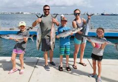 The King has Returned! The Ross family got all the kings they could reel in on a recent trip aboard the Fire Fight with Capt. Joe.