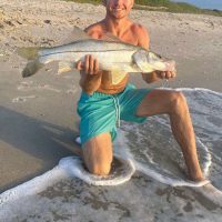 Lance White says the snook bite has been hot!