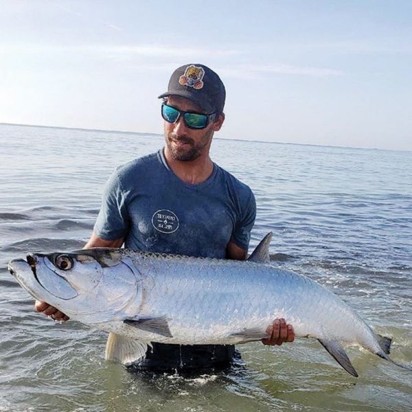 Ryan Caravello with a nice Melbourne Beach tarpon.