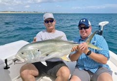Deputy Potters with BCSO caught some big jacks and a nice tarpon on his trip with Hometown Heroes Alliance.