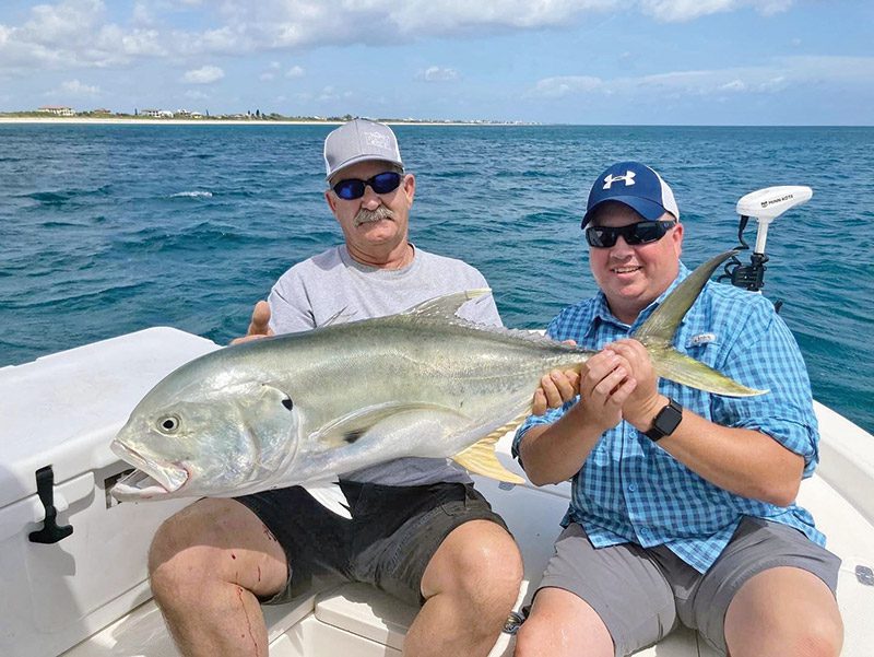 Deputy Potters with BCSO caught some big jacks and a nice tarpon on his trip with Hometown Heroes Alliance.