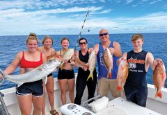 Nice mixed bag and family fun with Fishing Headquarters.