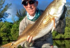 John Lorton of Melbourne with a nice Indian River Lagoon redfish.
