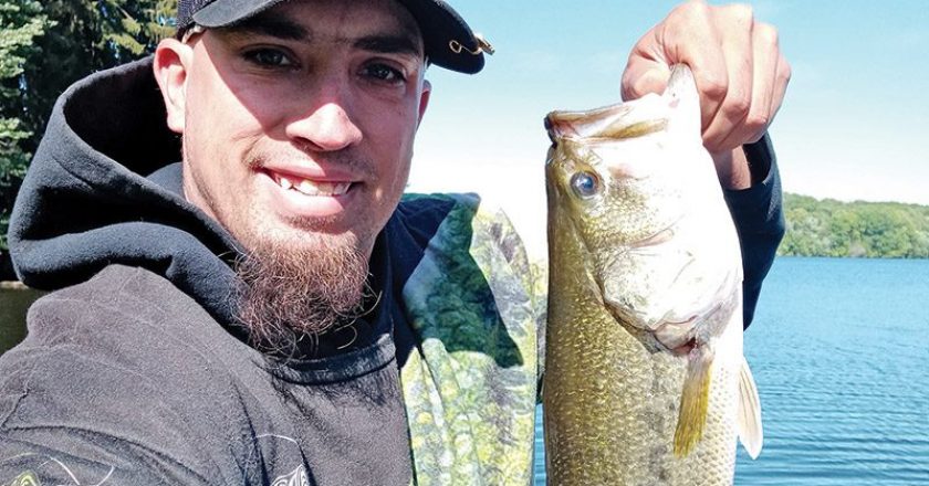 Matt Myers hooked this 2 lb. 9 oz largemouth bass while on a freshwater fishing excursion to Mogadore Reservoir Portage County, Ohio—a great way to beat the FL heat!
