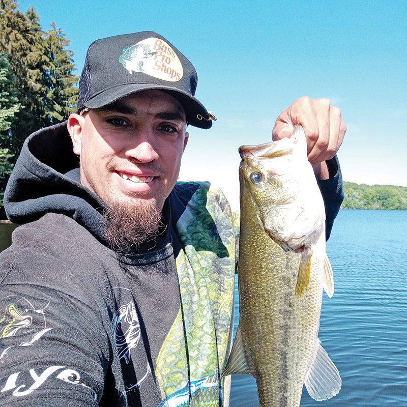 Matt Myers hooked this 2 lb. 9 oz largemouth bass while on a freshwater fishing excursion to Mogadore Reservoir Portage County, Ohio—a great way to beat the FL heat!