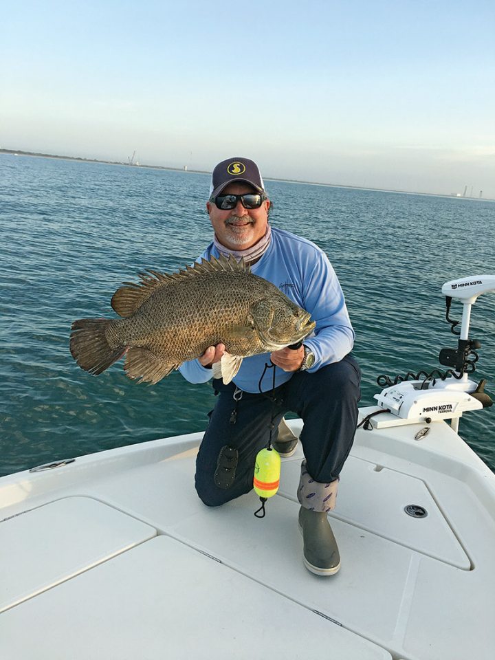 Capt. Jim Ross with a nice “eating sized” tripletail.