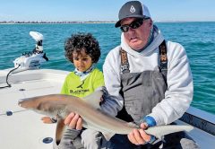 This guy caught his blacktip shark and a bunch of other species on his charter!
