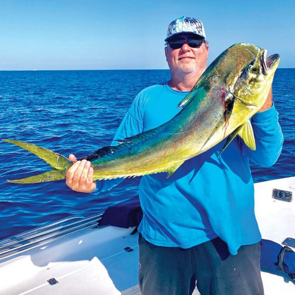 Mark Couvillon with a nice bull caught off Fort Lauderdale in 600 feet.