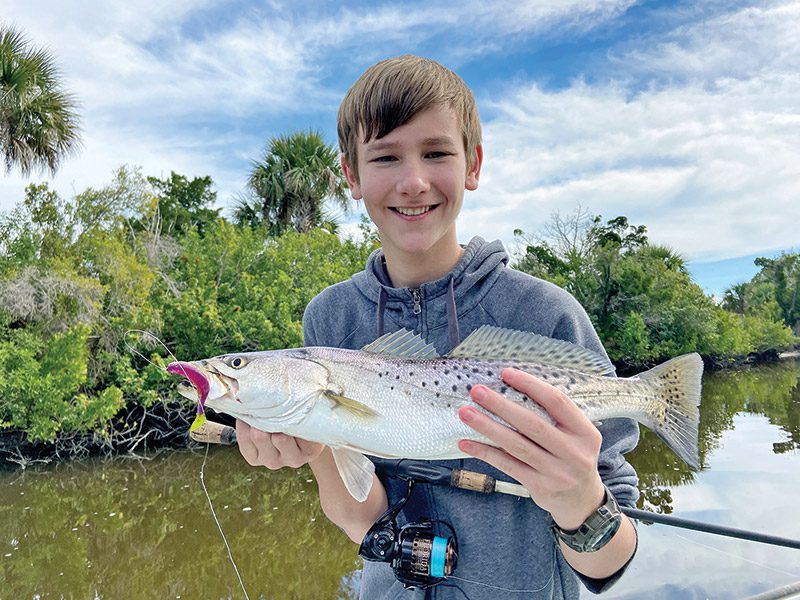 When children are catching fish, they are having fun!