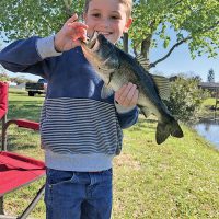 Tanner’s first bass!