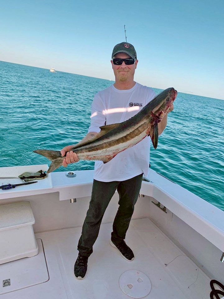Cobia are on the March menu.