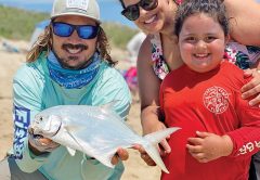 Plenty of pompano are still in the Space Coast surf for the taking.